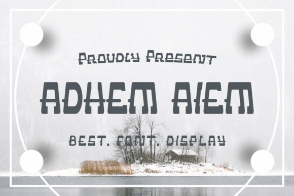 Adhem Aiem: A Bold Display Font for Modern Web Design