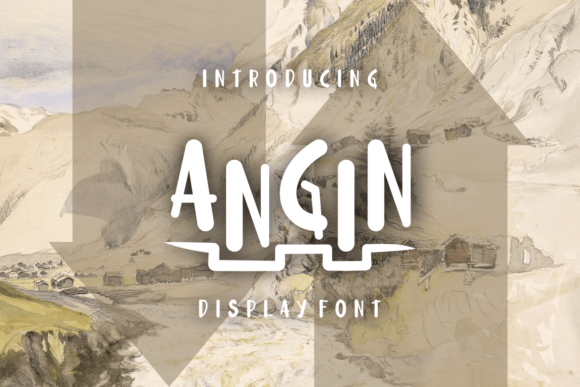 Angin: A Fun and Unique Display Font for Web Design