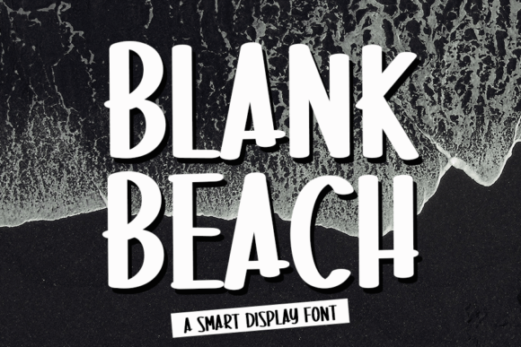 Blank Beach: A Breezy Display Font for Creative Projects