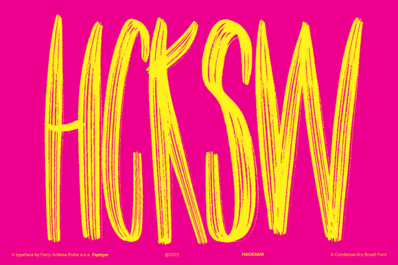 Discover Hacksaw: A Bold and Expressive Typeface for Editorial Design