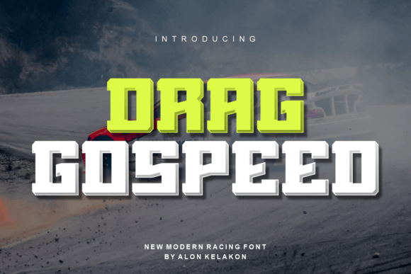 Drag Gospeed: A Bold and Daring Display Font for Modern Web Design