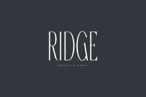 Elevate Your Web Design with Ridge: A Versatile Display Font