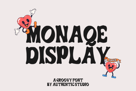 Enhance Your Brand with Monaqe: A Versatile Retro Groovy Font