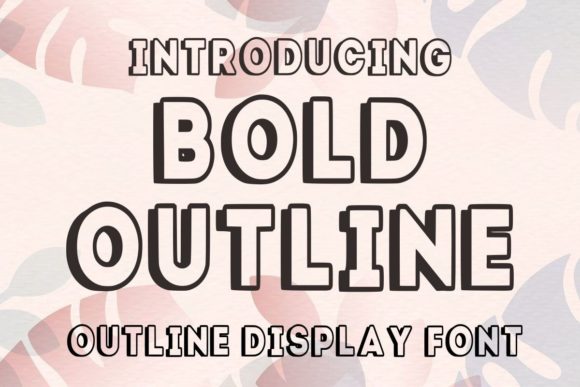 Enhance Your Crafts with Bold Outline Font