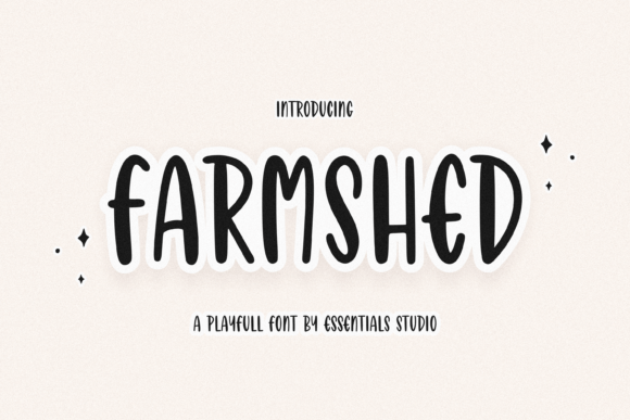 Farmshed: A Playful Handwritten Display Font for Web Design