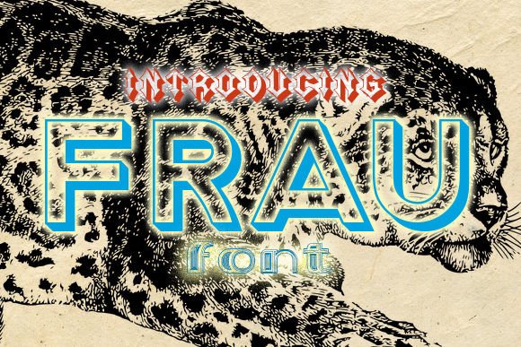 Frau: A Stylish Decorative Typeface for Creative Branding