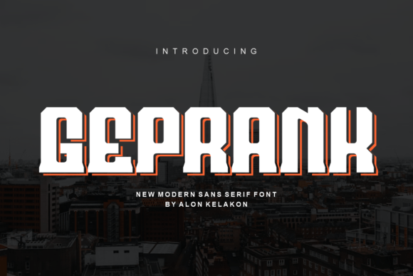 Geprank: A Bold and Daring Display Font for Modern Publishing
