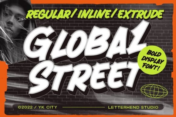 Global Street: A Bold and Trendy Display Font for Crafters