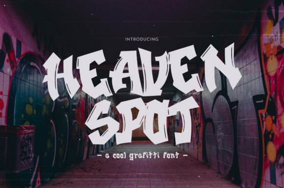 Heaven Spot: A Modern Graffiti Font for Bold Branding