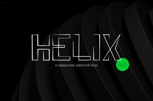 Helix: A Bold and Eye-Catching Display Font for Creative Projects