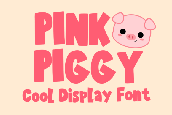 Introducing Pink Piggy: A Playful Display Font for Editorial Design