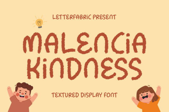 Malencia Kindness: A Textured Display Font for Digital Branding