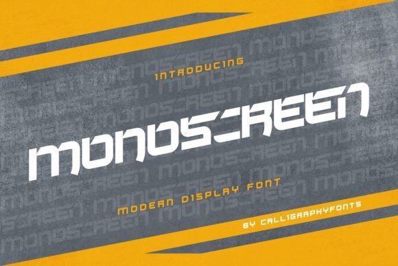 Monoscreen: A Modern Display Font for Bold Editorial Design