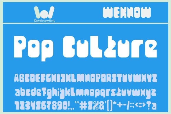Pop Culture: A Unique Display Font for Editorial Design