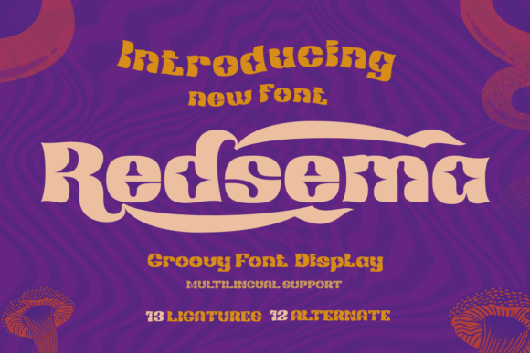 Redsema: A Stylish and Fun Display Font for Web Design