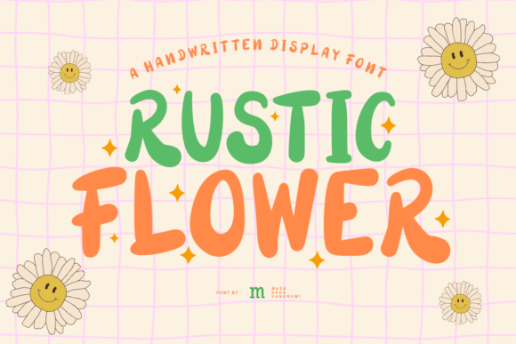 Rustic Flower Font: The Display Typeface for Editorial Personality