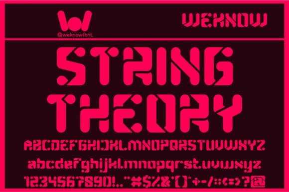 String Theory: A Sci-Fi Display Font for Bold Campaigns