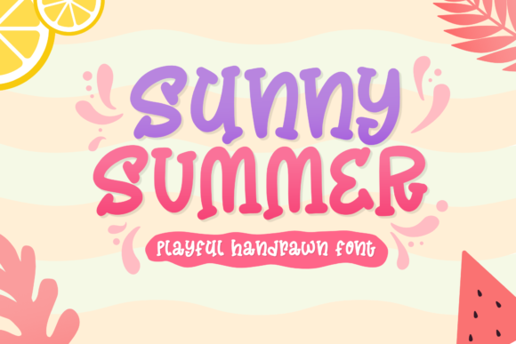 Sunny Summer: A Charming Display Font for Editorial Design