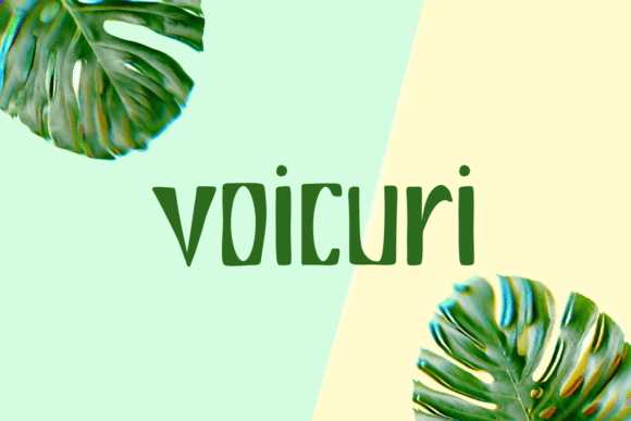 Voicuri: A Whimsical Font for Creative Branding
